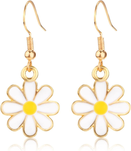 Daisy Flower Earrings