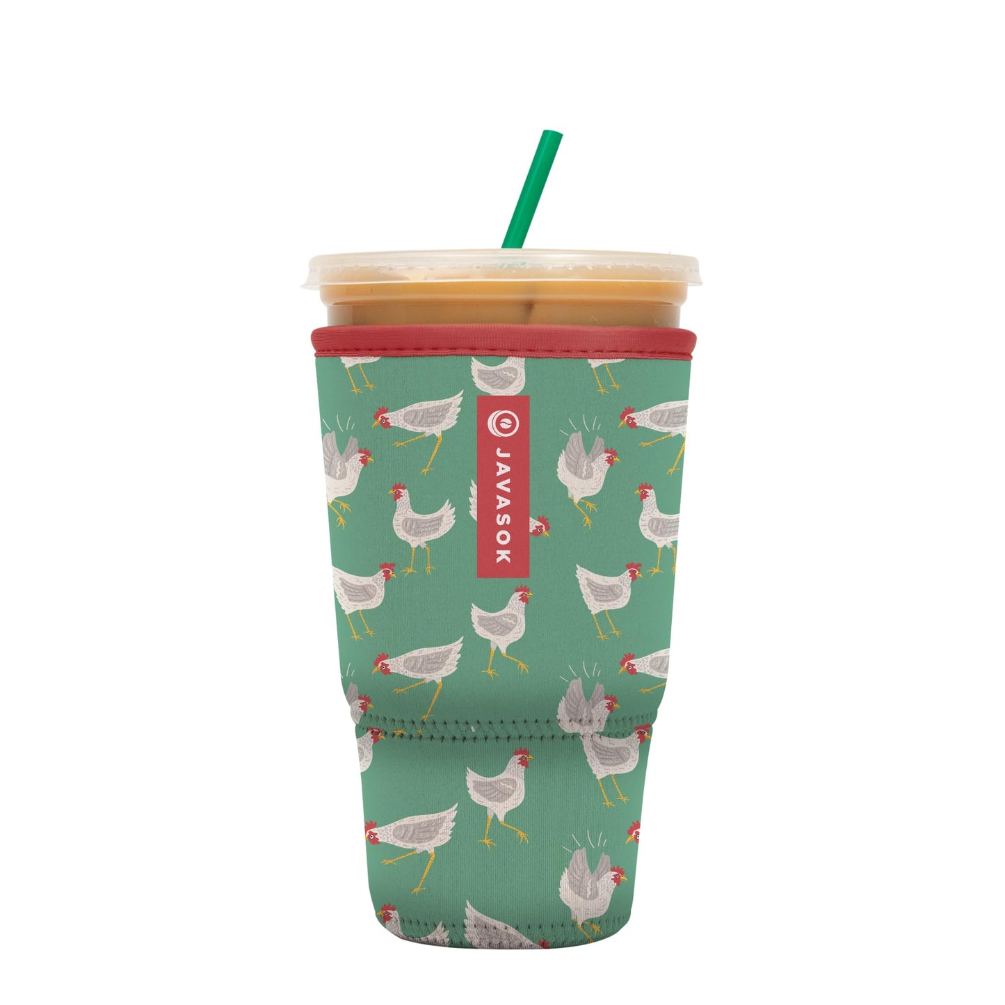 Sok Iced Coffee & Cold Soda Insulated Neoprene Cup Sleeve (Spring Bouquet, Small: 16-42oz)