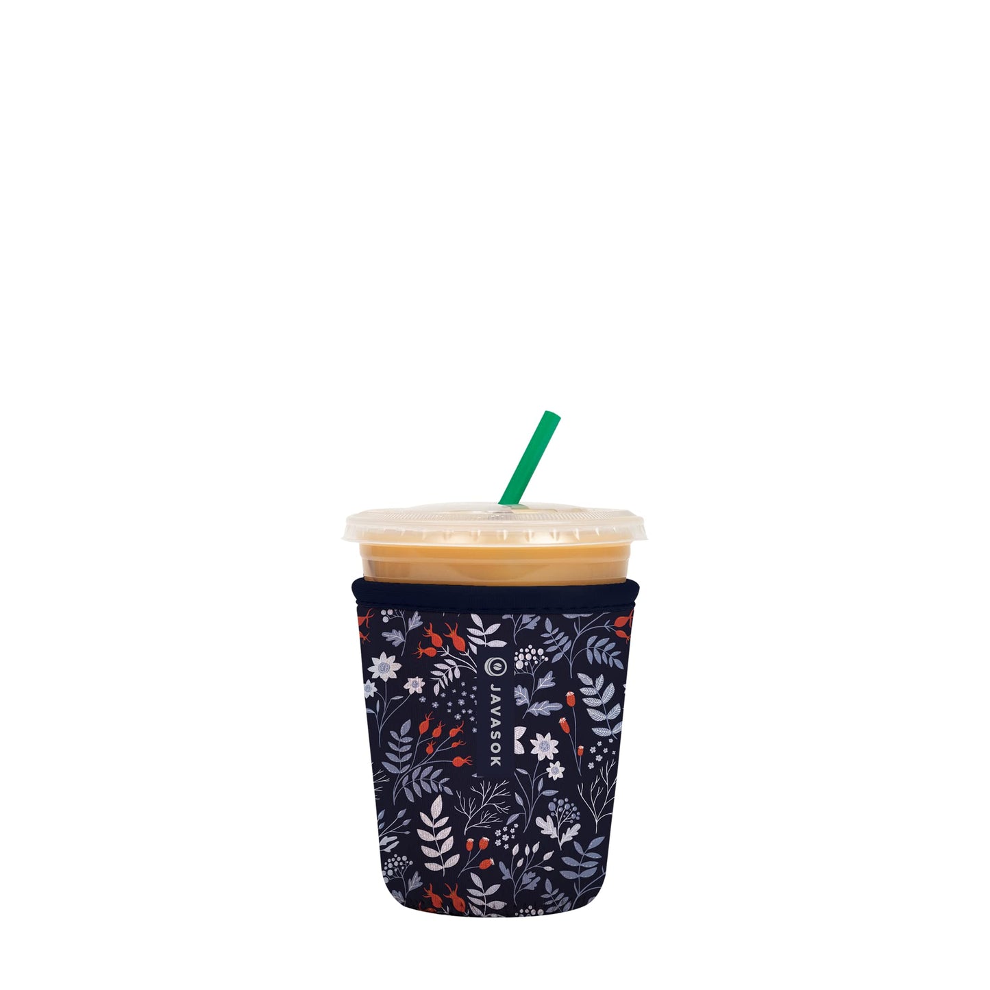 Sok Iced Coffee & Cold Soda Insulated Neoprene Cup Sleeve (Spring Bouquet, Small: 16-42oz)