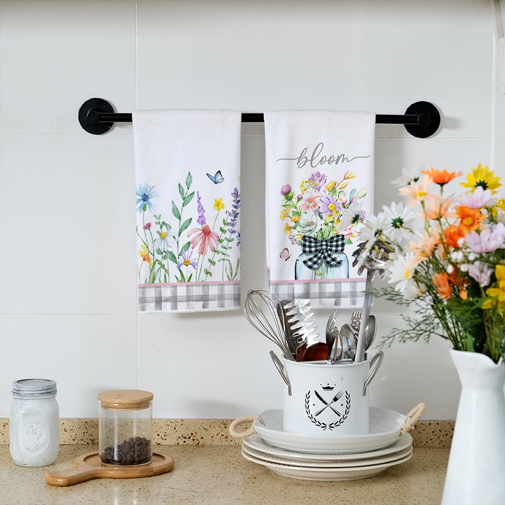 Tulip Spring Kitchen Towels Dish Towels Set of 2