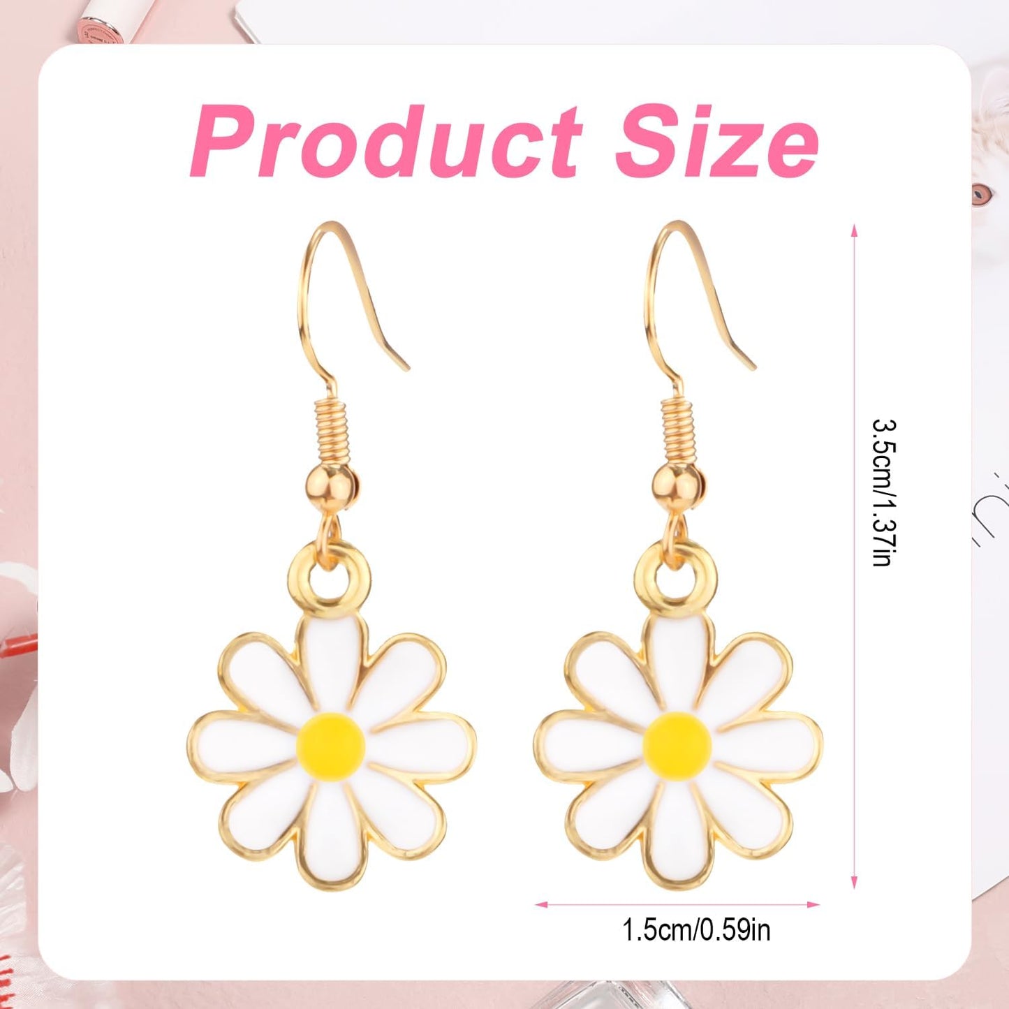 Daisy Flower Earrings