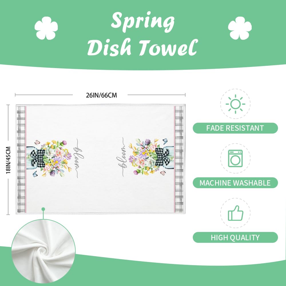 Tulip Spring Kitchen Towels Dish Towels Set of 2