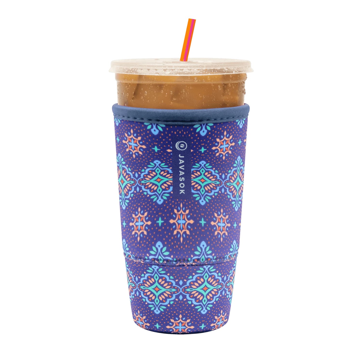 Sok Iced Coffee & Cold Soda Insulated Neoprene Cup Sleeve (Spring Bouquet, Small: 16-42oz)