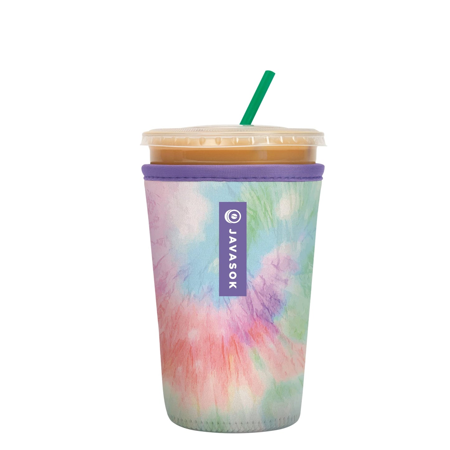 Sok Iced Coffee & Cold Soda Insulated Neoprene Cup Sleeve (Spring Bouquet, Small: 16-42oz)