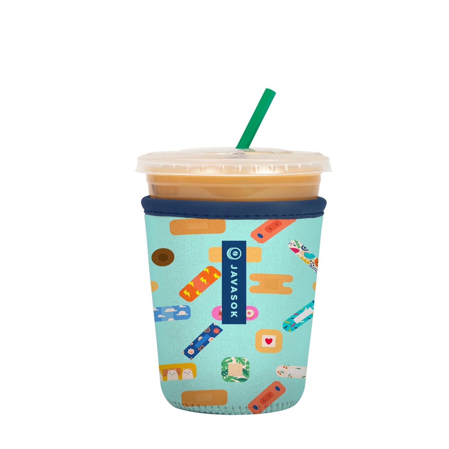 Sok Iced Coffee & Cold Soda Insulated Neoprene Cup Sleeve (Spring Bouquet, Small: 16-42oz)