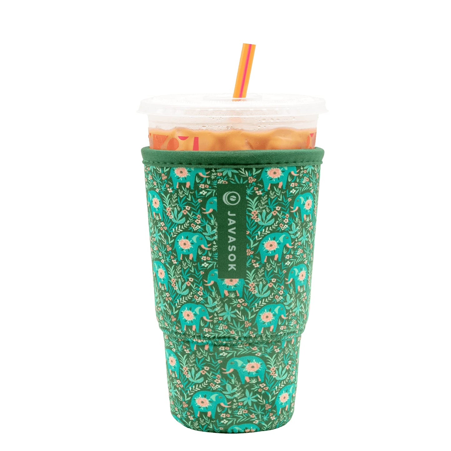 Sok Iced Coffee & Cold Soda Insulated Neoprene Cup Sleeve (Spring Bouquet, Small: 16-42oz)