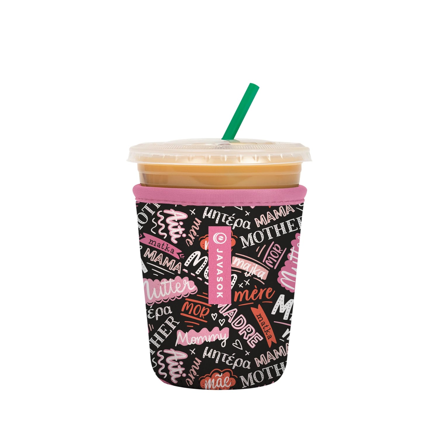 Sok Iced Coffee & Cold Soda Insulated Neoprene Cup Sleeve (Spring Bouquet, Small: 16-42oz)