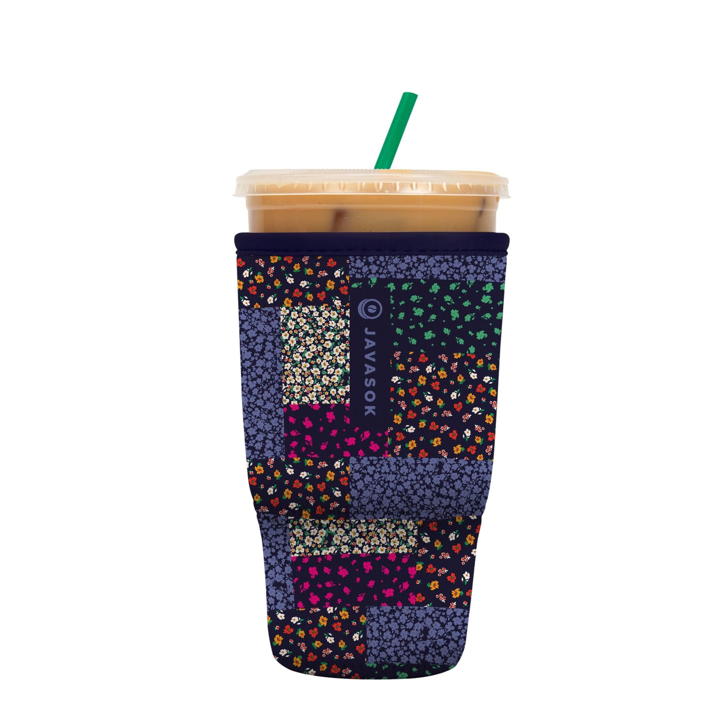 Sok Iced Coffee & Cold Soda Insulated Neoprene Cup Sleeve (Spring Bouquet, Small: 16-42oz)