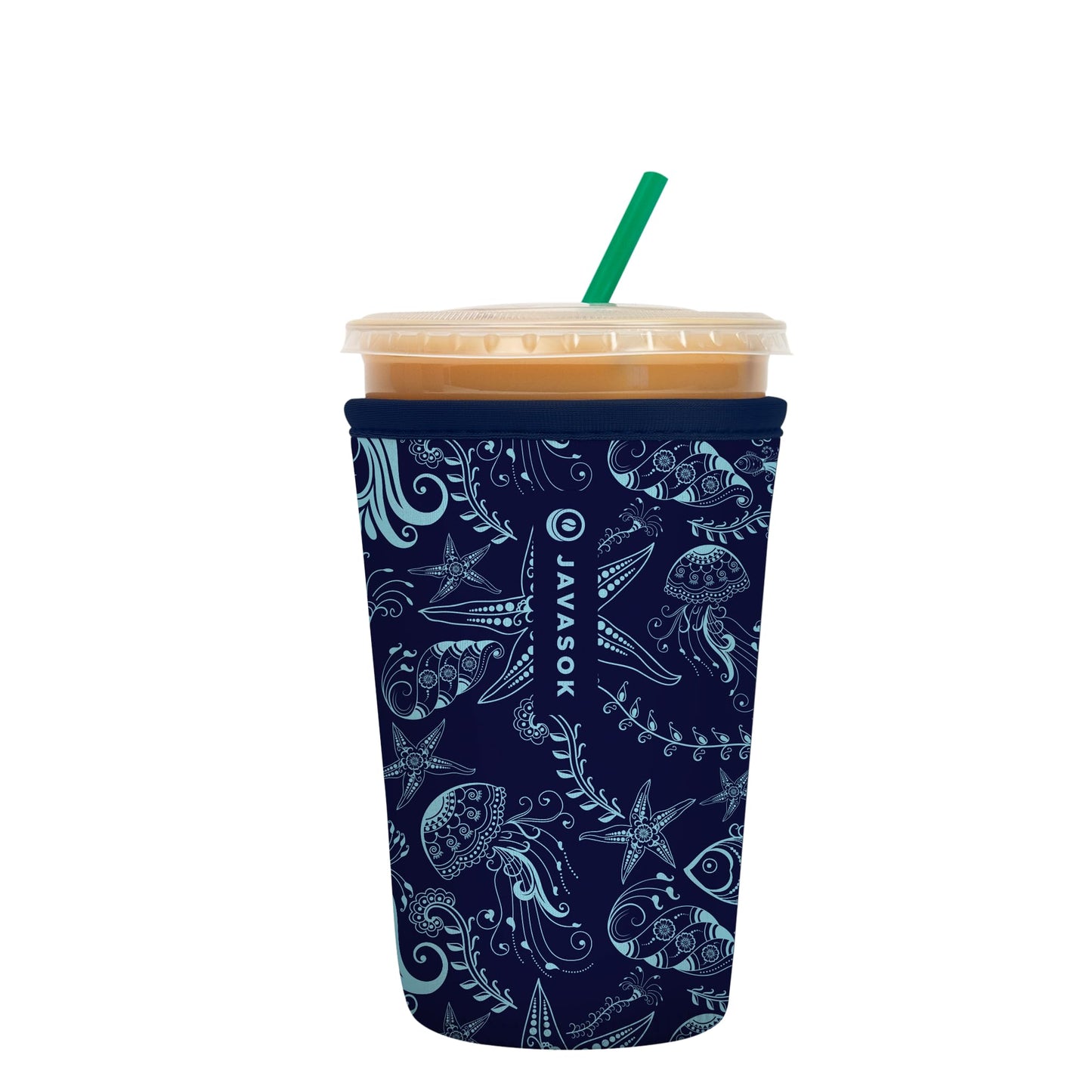 Sok Iced Coffee & Cold Soda Insulated Neoprene Cup Sleeve (Spring Bouquet, Small: 16-42oz)