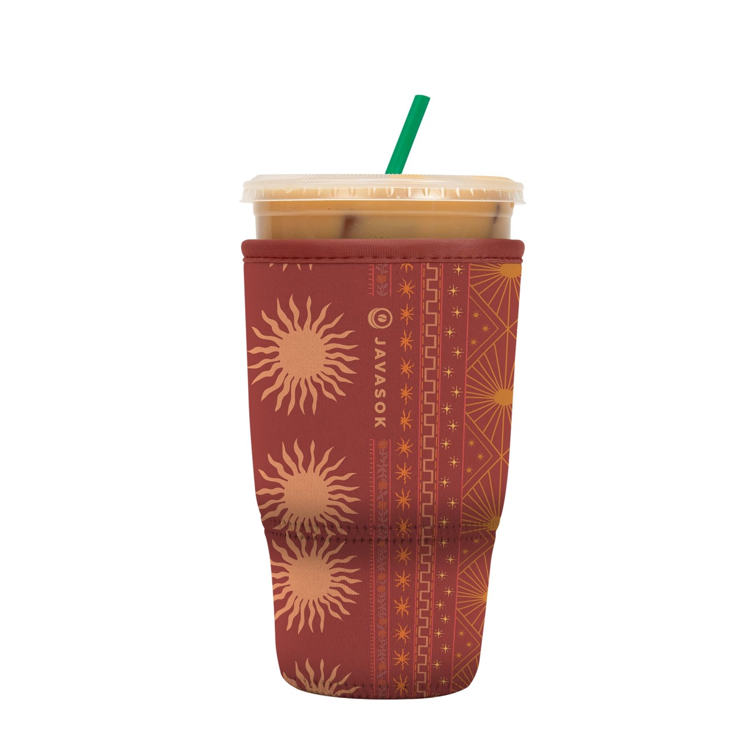 Sok Iced Coffee & Cold Soda Insulated Neoprene Cup Sleeve (Spring Bouquet, Small: 16-42oz)