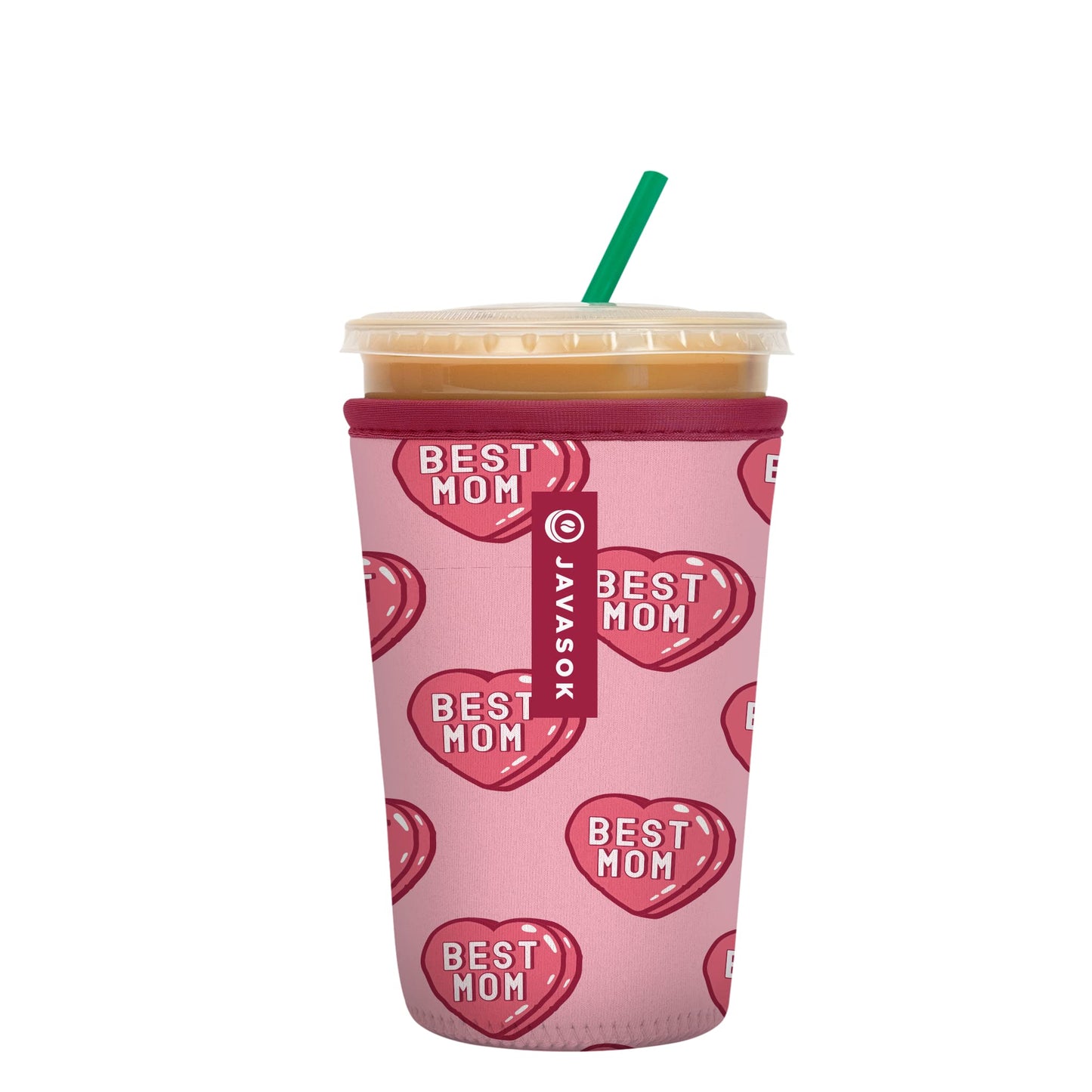 Sok Iced Coffee & Cold Soda Insulated Neoprene Cup Sleeve (Spring Bouquet, Small: 16-42oz)