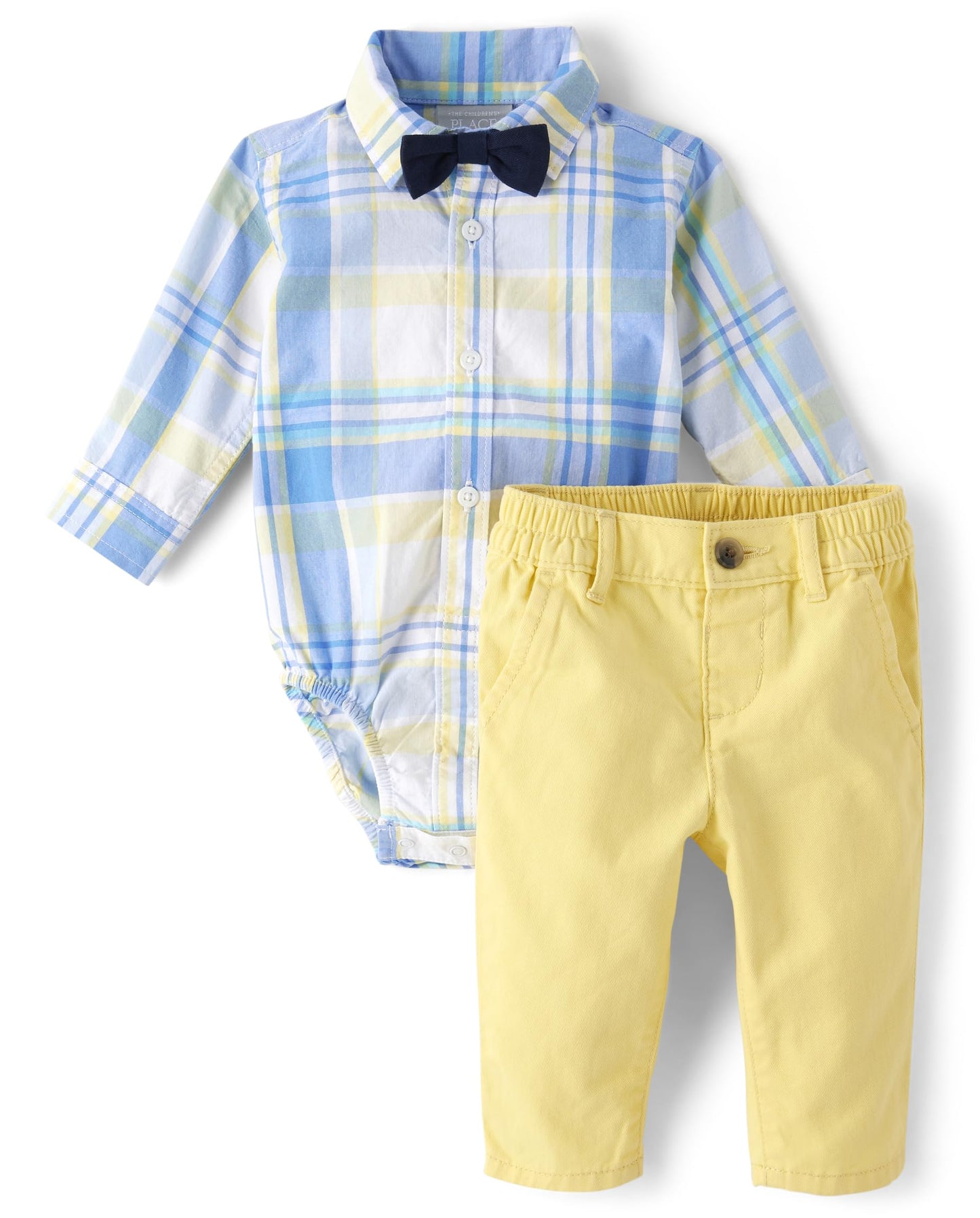 Newborn Button Down Shirt and Pants, 2 Piece Outfit