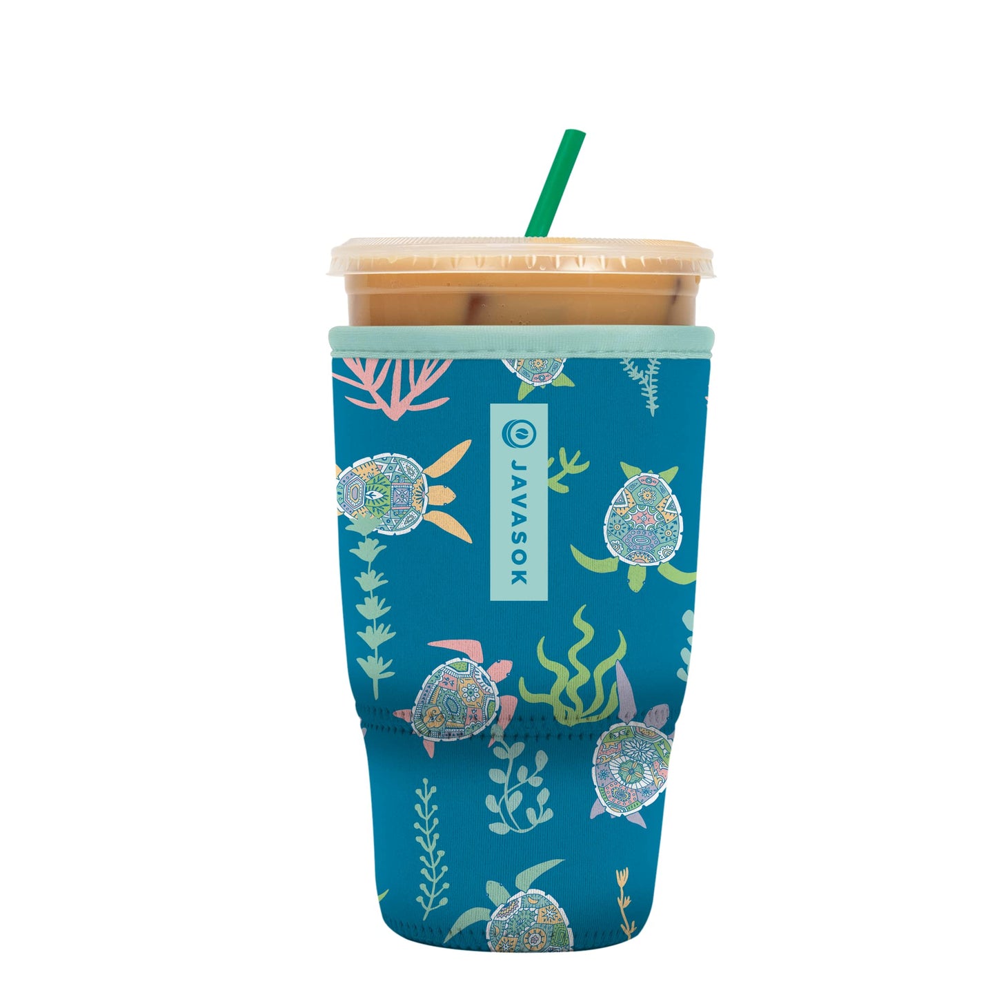 Sok Iced Coffee & Cold Soda Insulated Neoprene Cup Sleeve (Spring Bouquet, Small: 16-42oz)