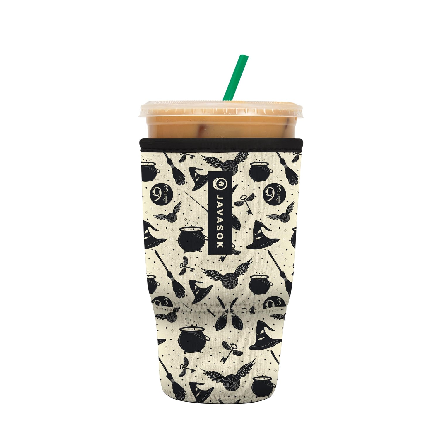 Sok Iced Coffee & Cold Soda Insulated Neoprene Cup Sleeve (Spring Bouquet, Small: 16-42oz)