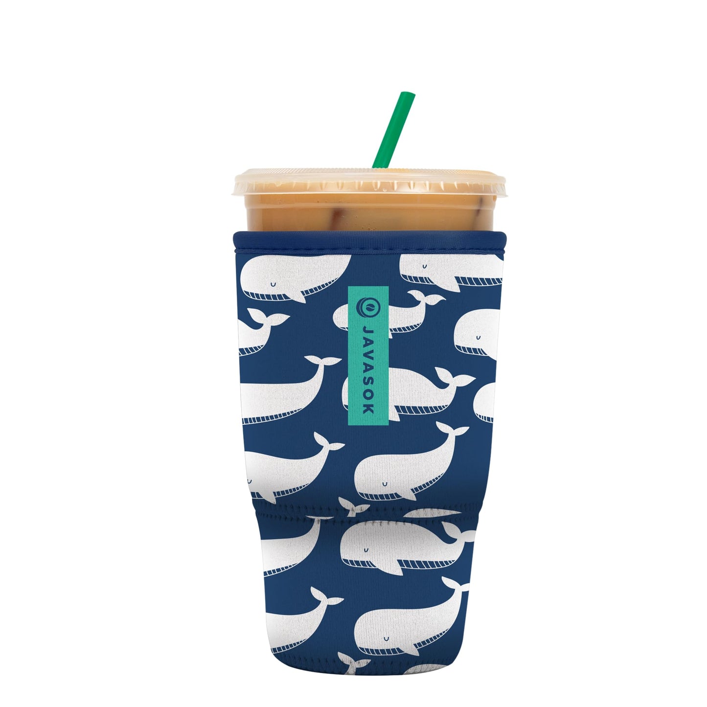 Sok Iced Coffee & Cold Soda Insulated Neoprene Cup Sleeve (Spring Bouquet, Small: 16-42oz)