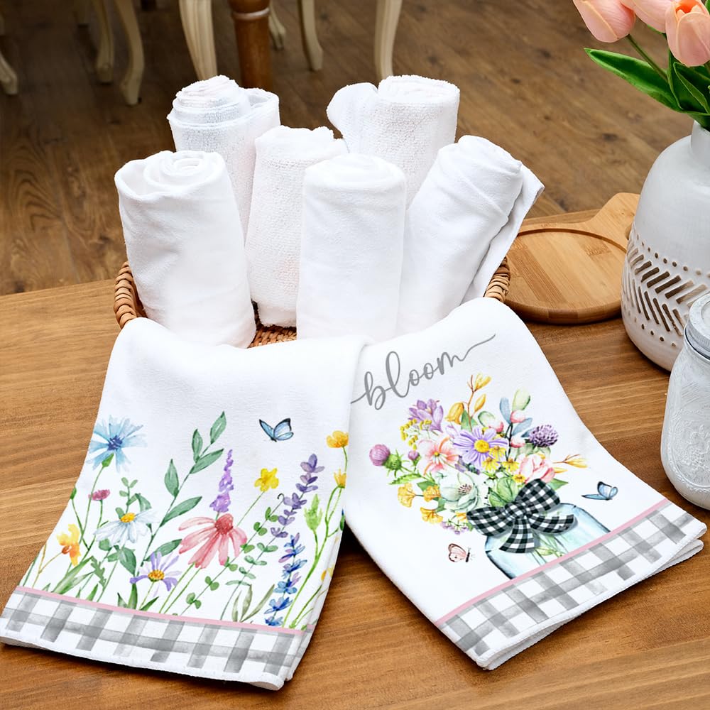 Tulip Spring Kitchen Towels Dish Towels Set of 2