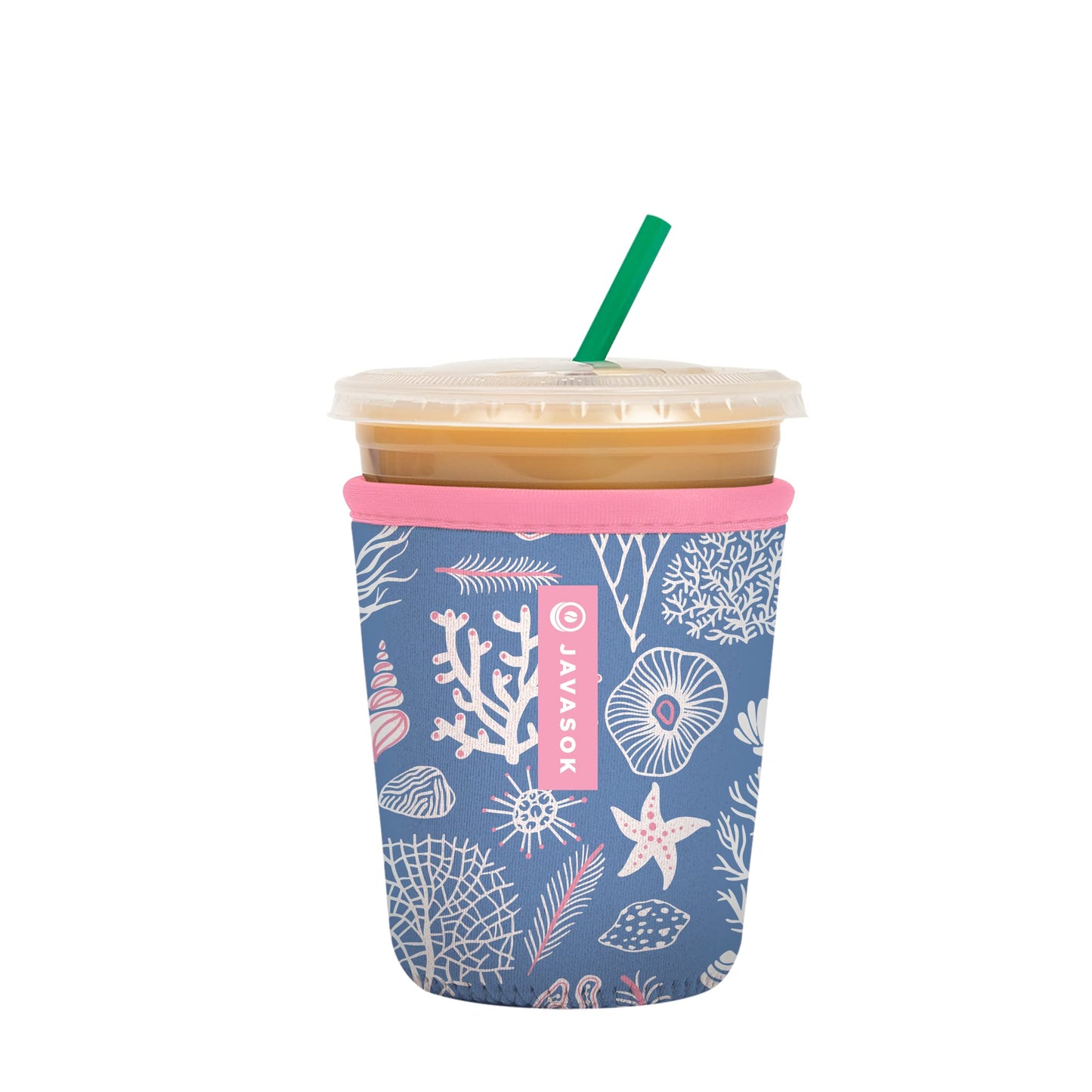 Sok Iced Coffee & Cold Soda Insulated Neoprene Cup Sleeve (Spring Bouquet, Small: 16-42oz)