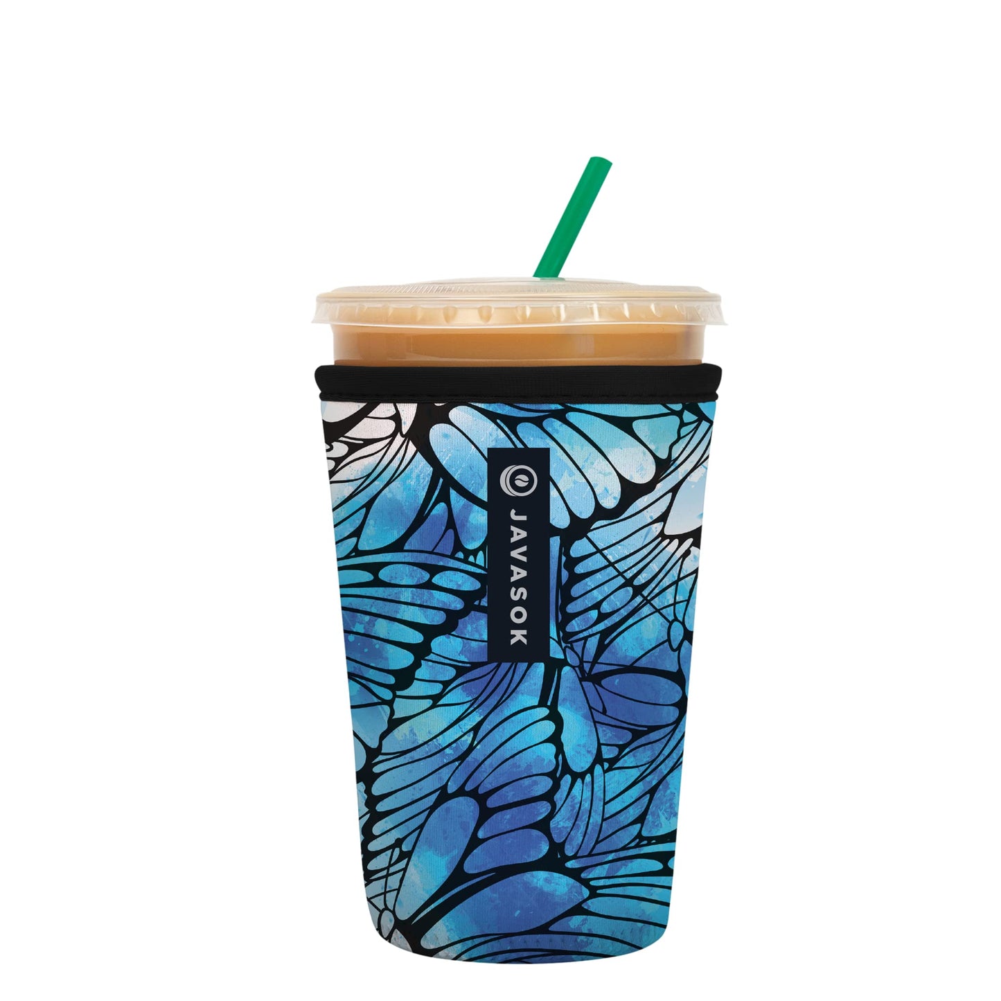 Sok Iced Coffee & Cold Soda Insulated Neoprene Cup Sleeve (Spring Bouquet, Small: 16-42oz)