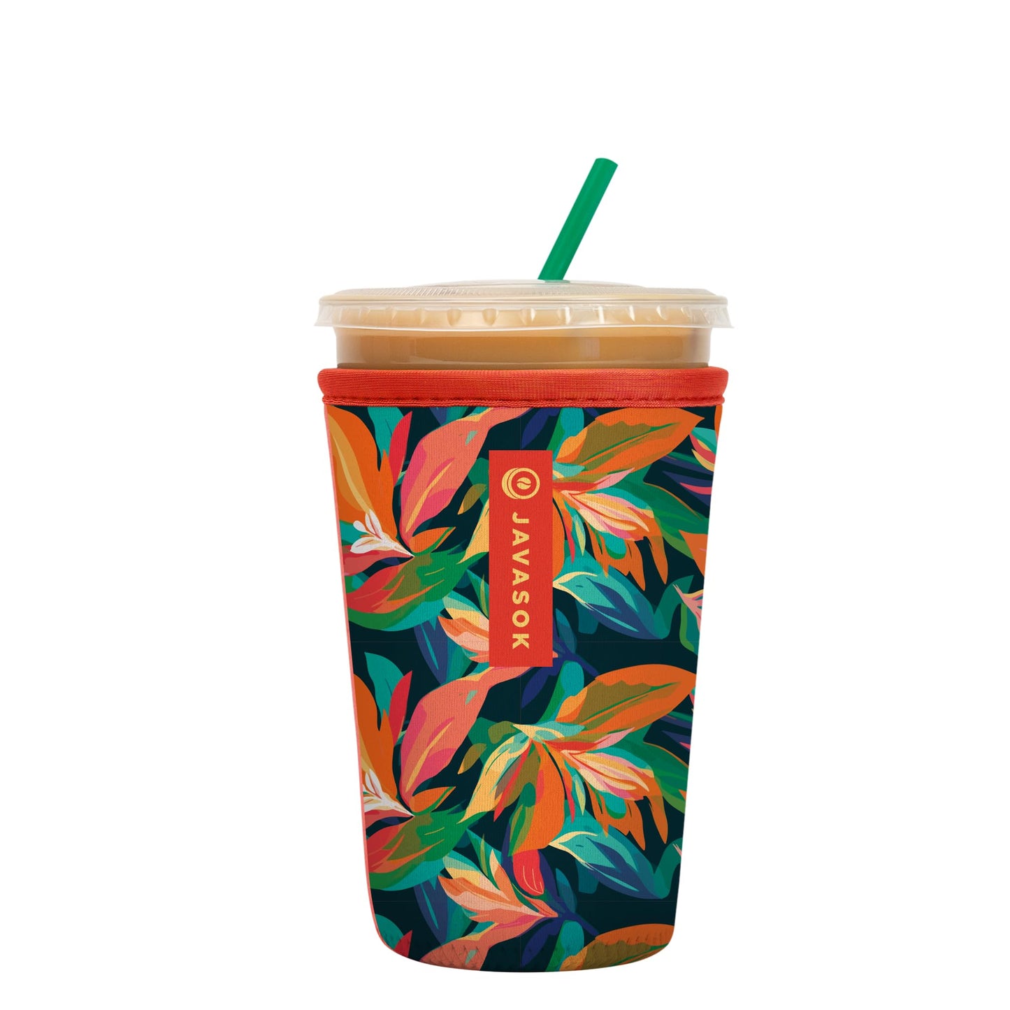 Sok Iced Coffee & Cold Soda Insulated Neoprene Cup Sleeve (Spring Bouquet, Small: 16-42oz)