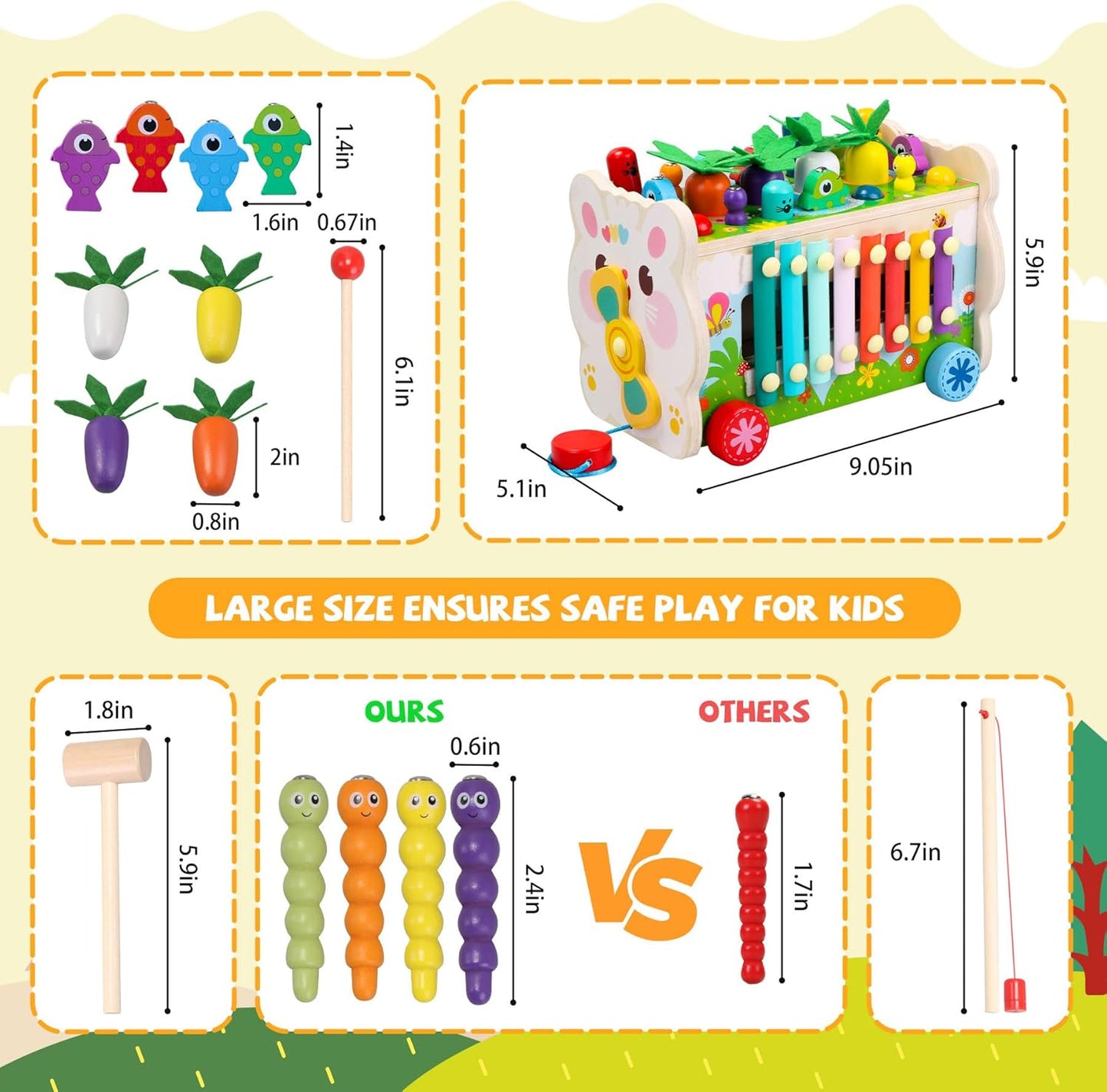 9 in 1 Easter Montessori Toys for 1 Year Old