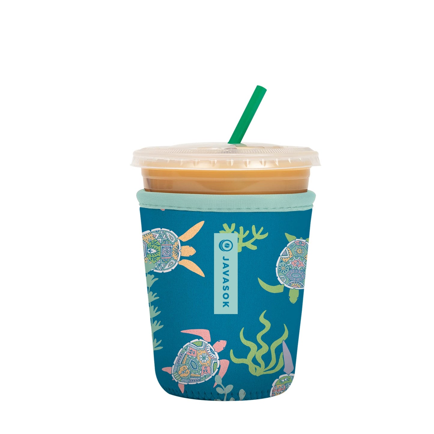 Sok Iced Coffee & Cold Soda Insulated Neoprene Cup Sleeve (Spring Bouquet, Small: 16-42oz)