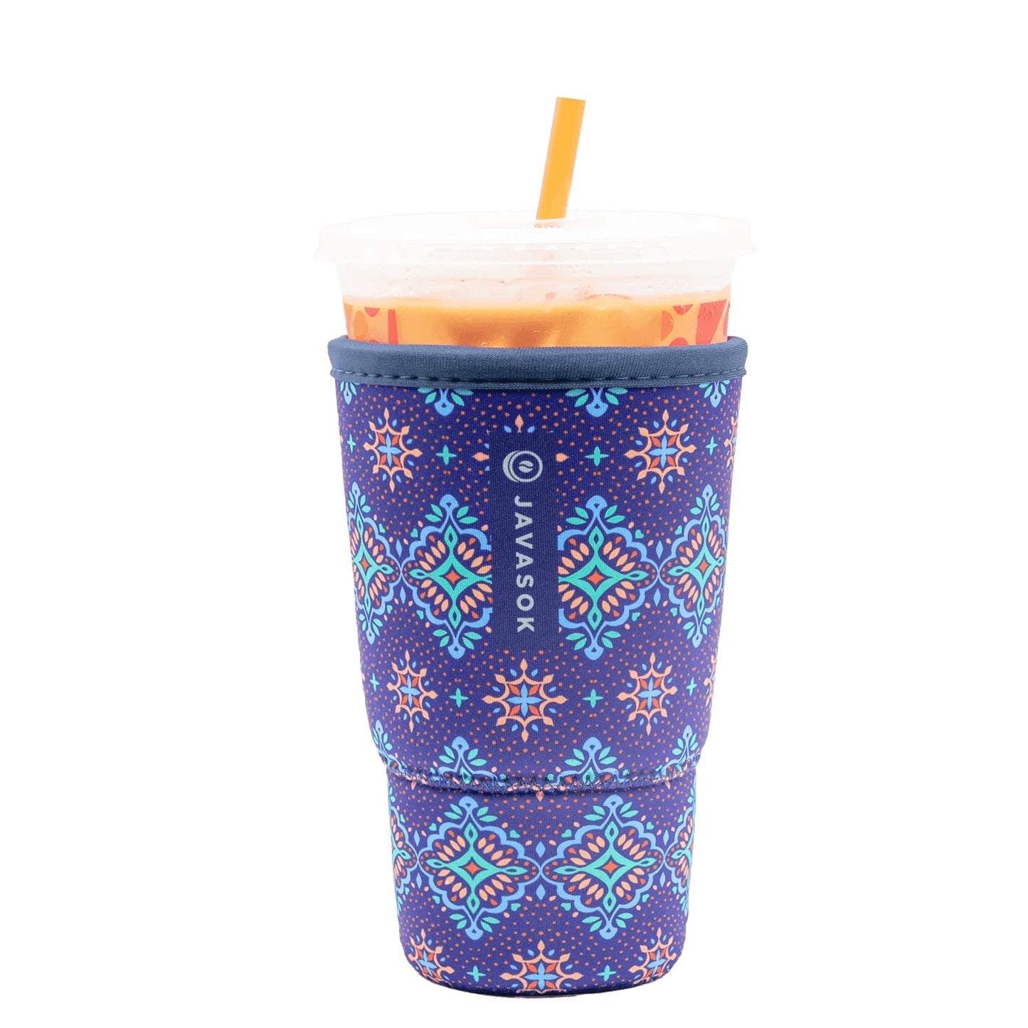 Sok Iced Coffee & Cold Soda Insulated Neoprene Cup Sleeve (Spring Bouquet, Small: 16-42oz)