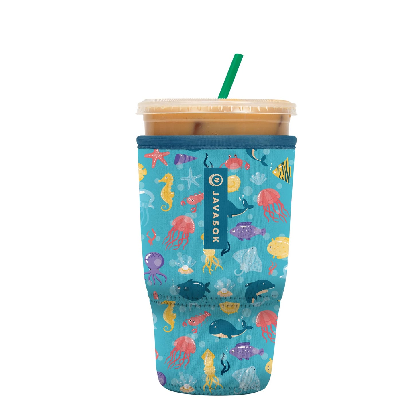 Sok Iced Coffee & Cold Soda Insulated Neoprene Cup Sleeve (Spring Bouquet, Small: 16-42oz)