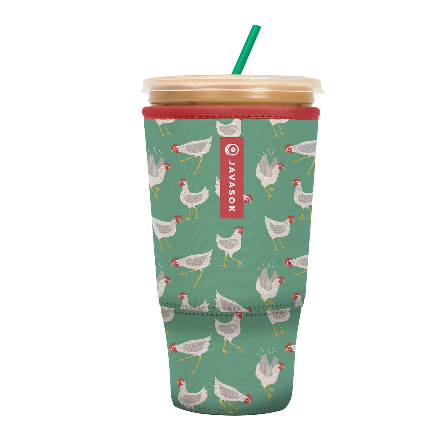 Sok Iced Coffee & Cold Soda Insulated Neoprene Cup Sleeve (Spring Bouquet, Small: 16-42oz)