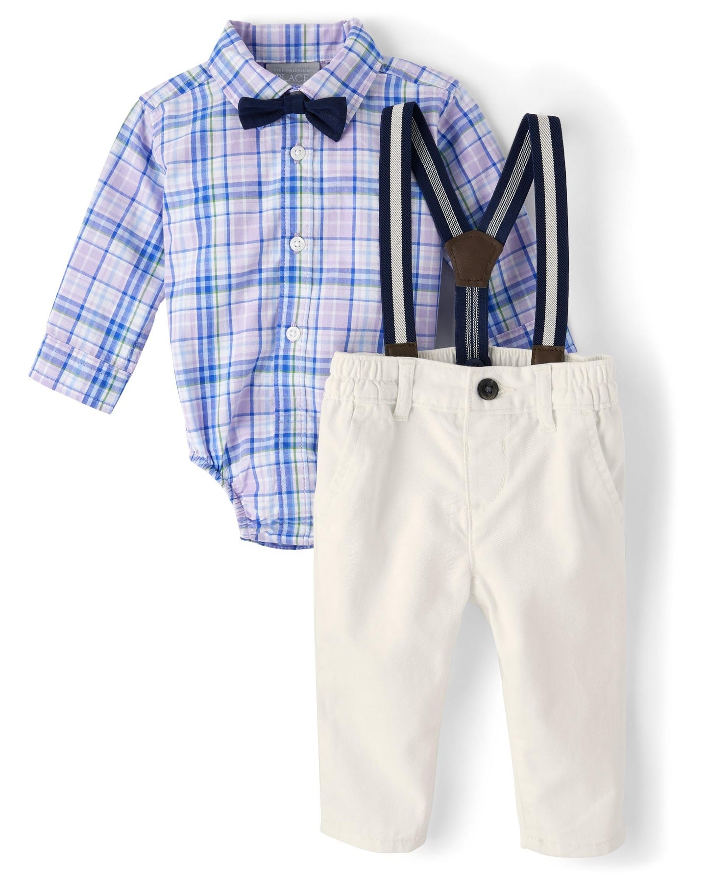 Newborn Button Down Shirt and Pants, 2 Piece Outfit