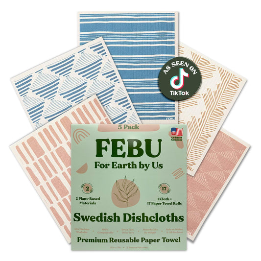 FEBU Swedish Dishcloths for Kitchen