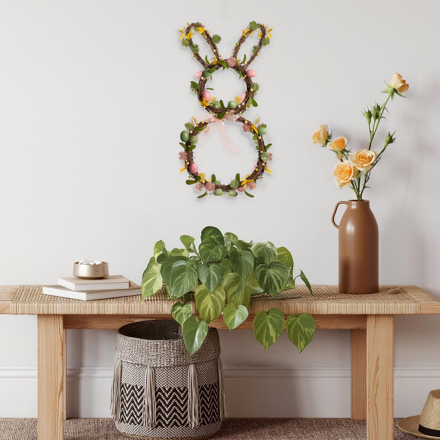 Easter Bunny Spring Wreath