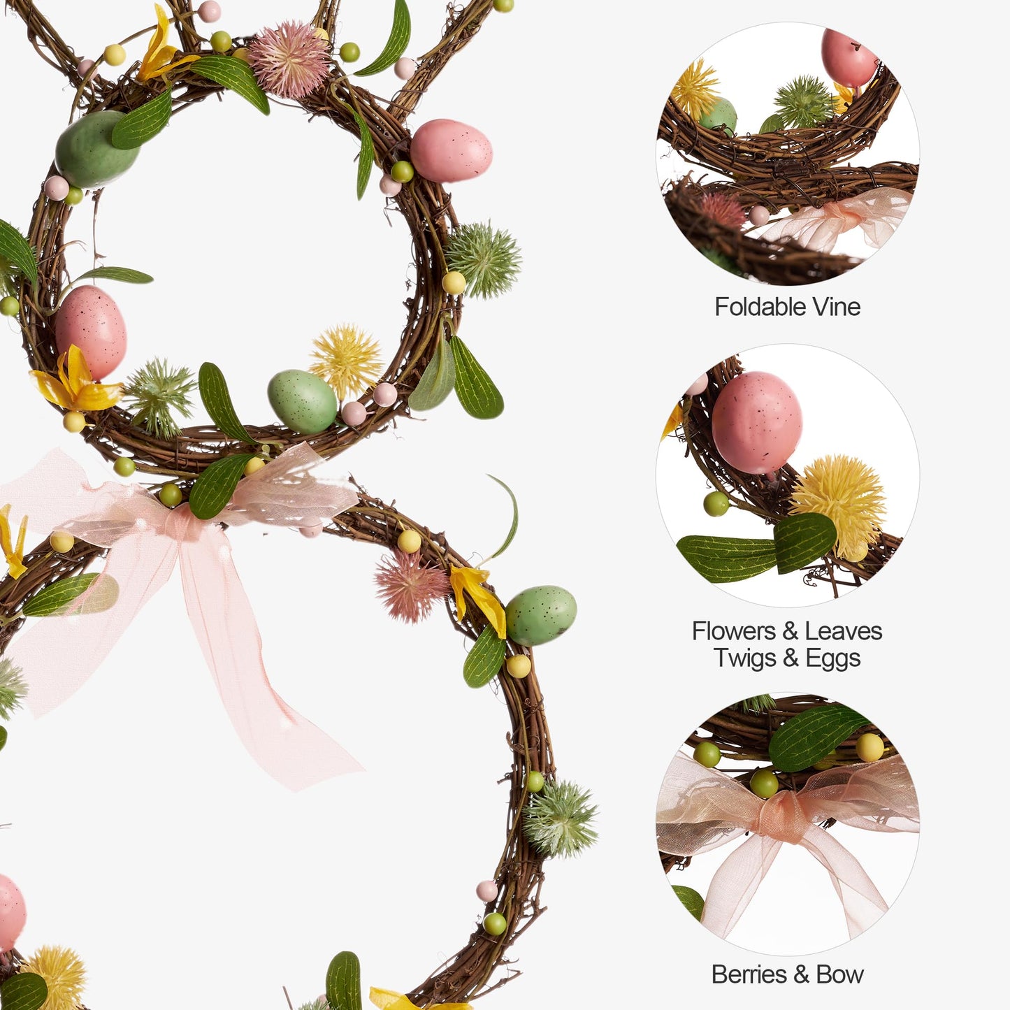 Easter Bunny Spring Wreath