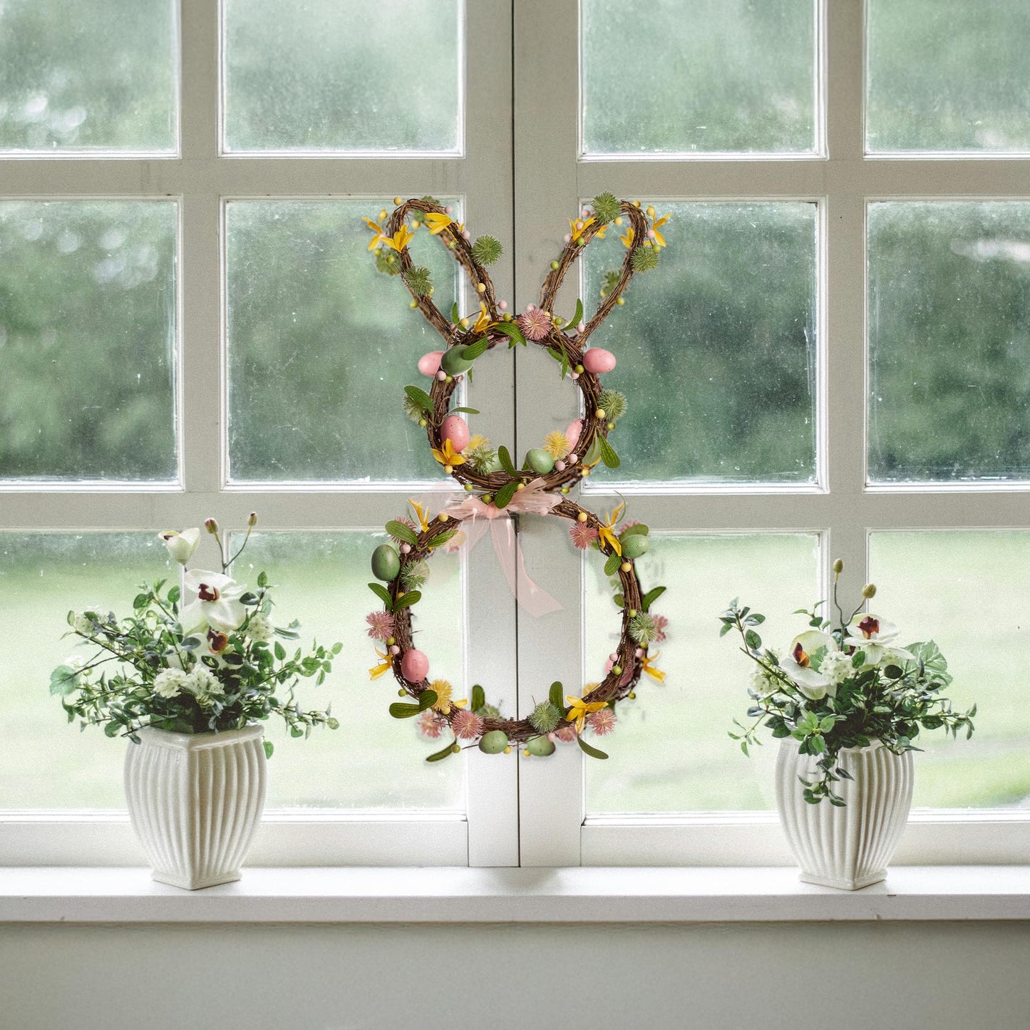 Easter Bunny Spring Wreath