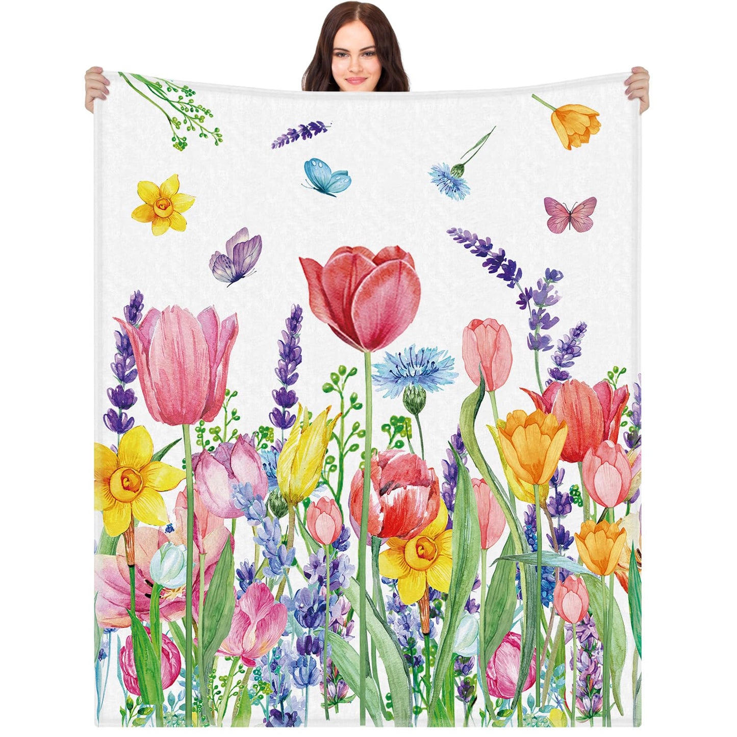 Tulip Blanket Throw Blanket 50 x 60 Inch