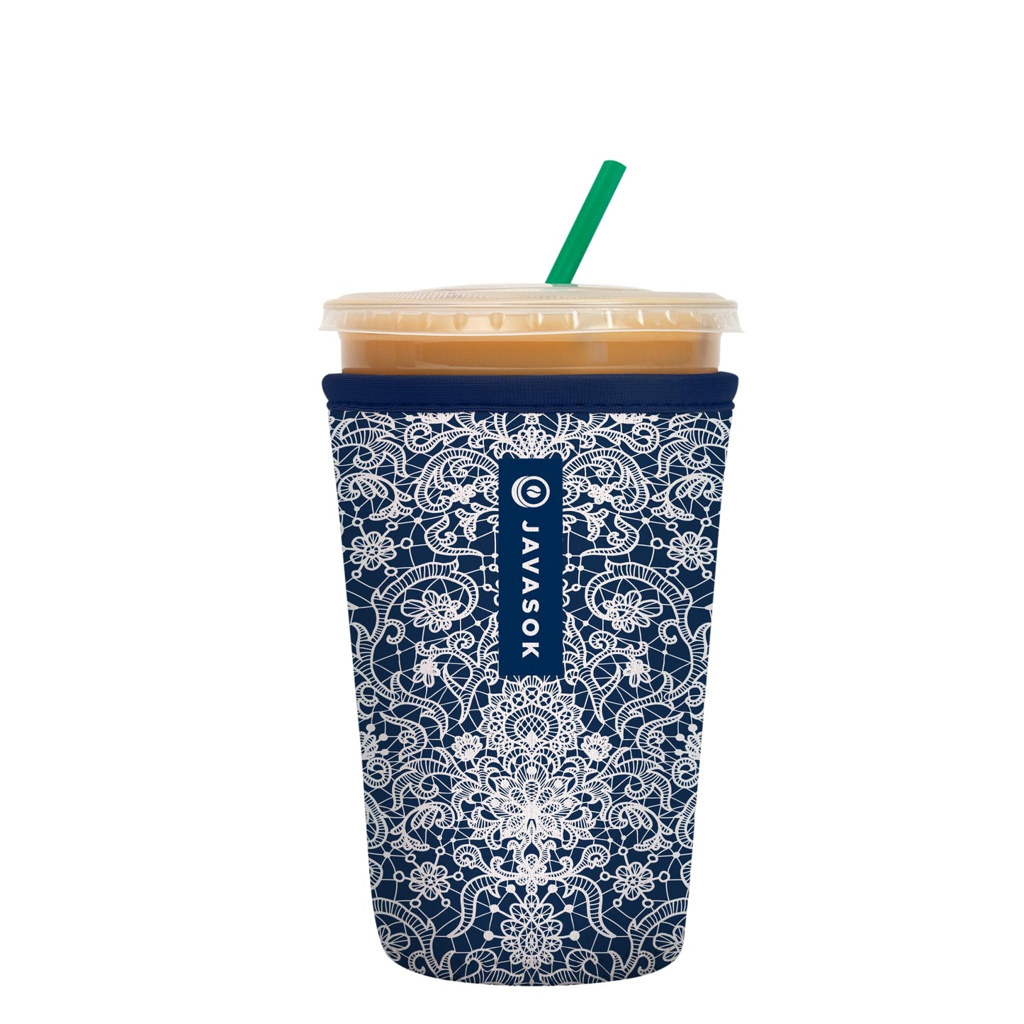 Sok Iced Coffee & Cold Soda Insulated Neoprene Cup Sleeve (Spring Bouquet, Small: 16-42oz)