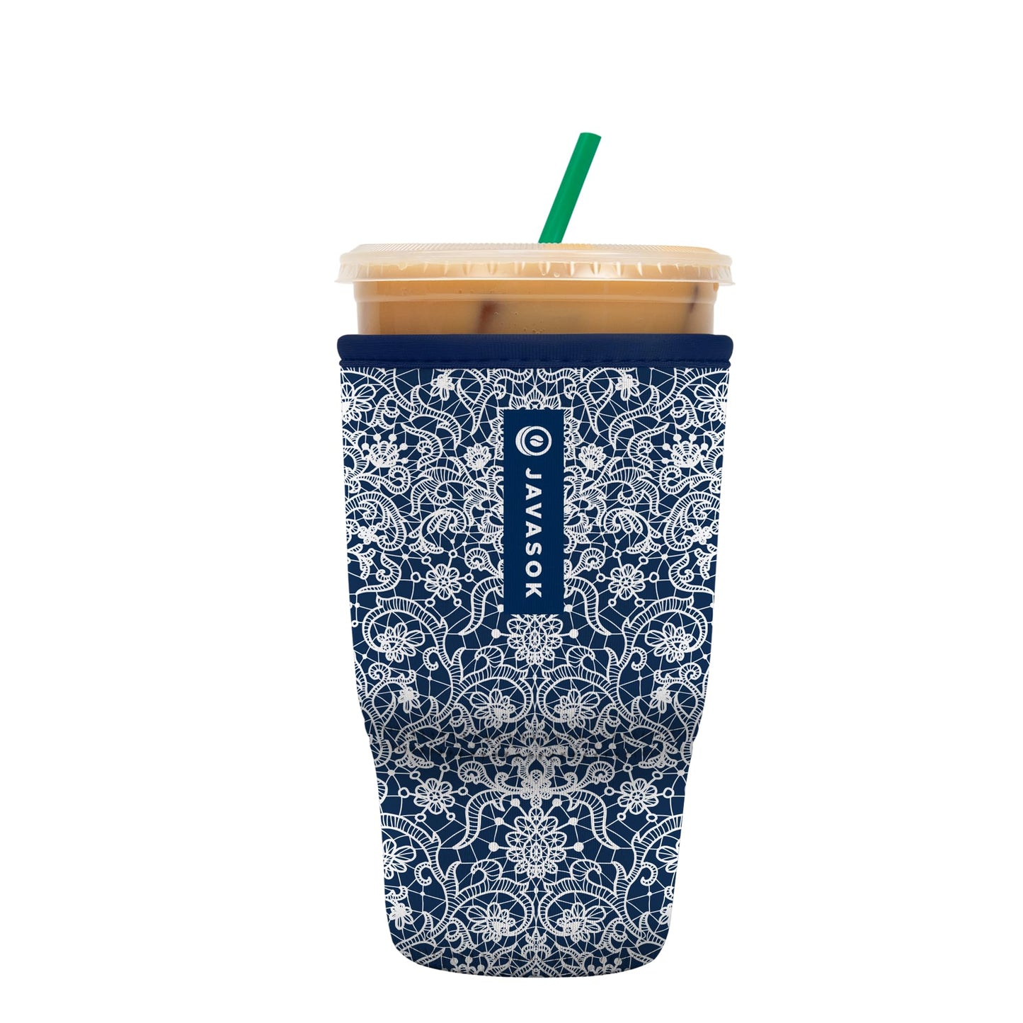 Sok Iced Coffee & Cold Soda Insulated Neoprene Cup Sleeve (Spring Bouquet, Small: 16-42oz)