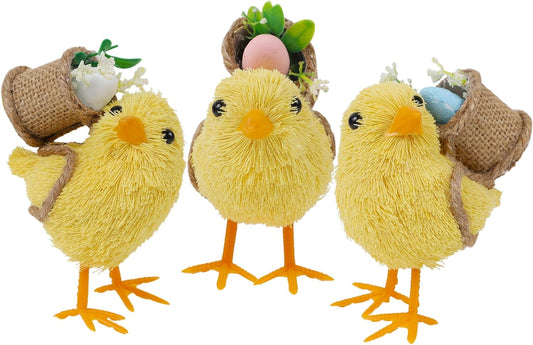 Straw Chick Figurines