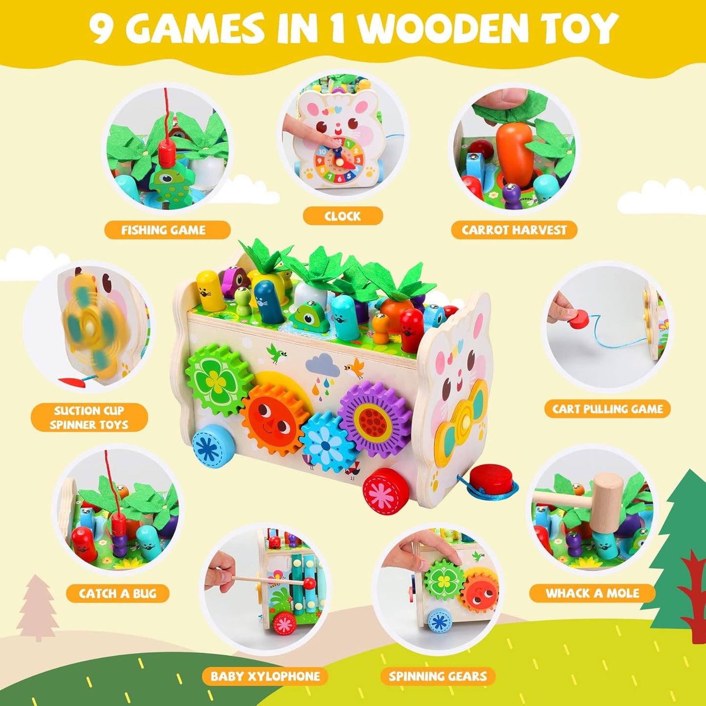 9 in 1 Easter Montessori Toys for 1 Year Old