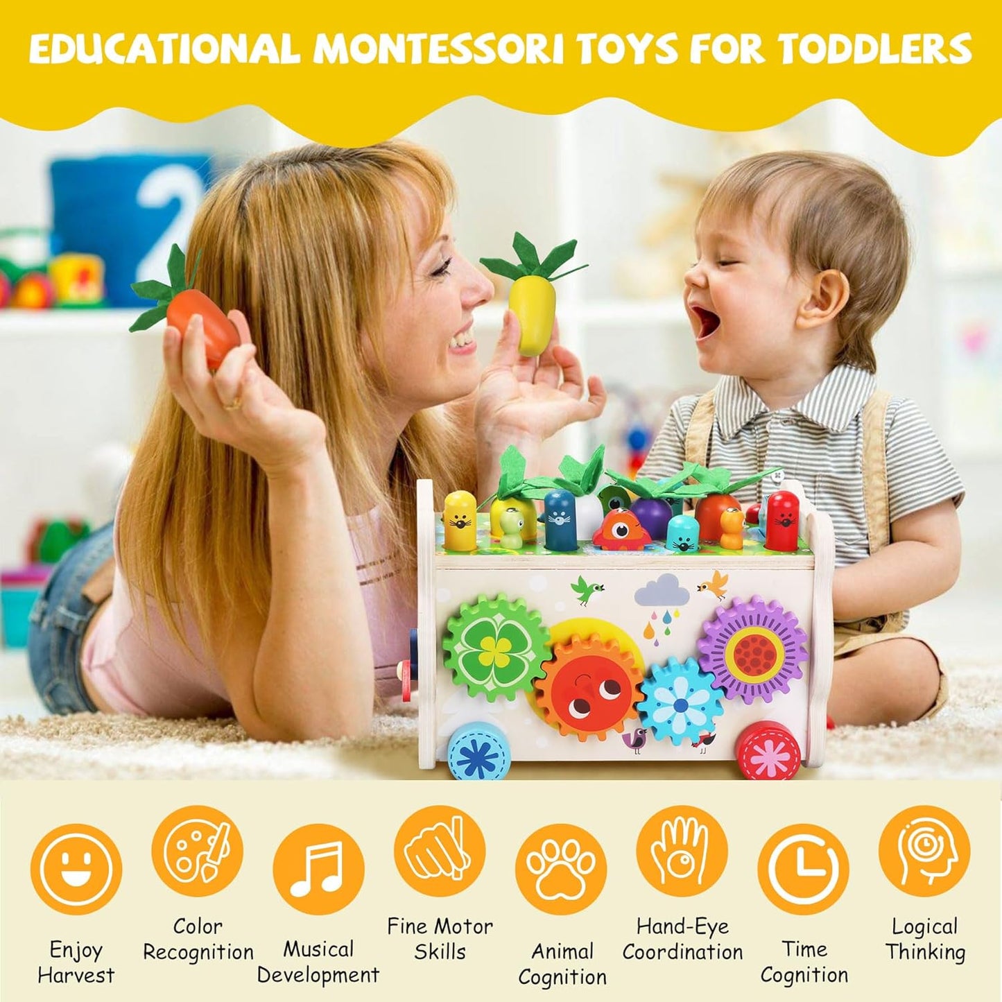 9 in 1 Easter Montessori Toys for 1 Year Old